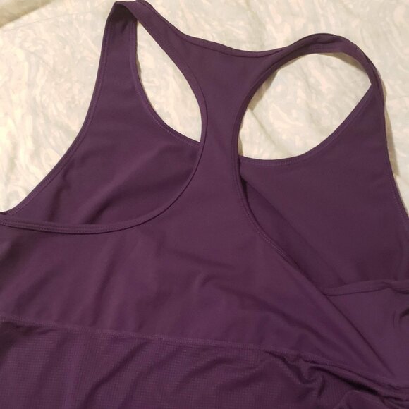 Fabletics Purple Cinched sided longer tank top size L - Picture 5 of 9